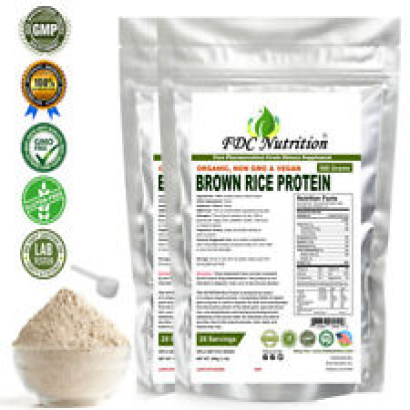 FDC NUTRITION Organic Rice Protein Powder 2.2 LBS (Unflavored)