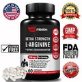 Extra Strength L-Arginine 60 Nitric Oxide &Testosterone Booster 1330mg Capsules