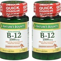 Nature's Bounty Vitamin B-12 2500 mcg Quick Dissolve Tablets, 75 Count 2PKS
