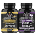 Testosteron Booster Monster Test Gold & Monster Test PM, Muscle Mass & Sleep Aid