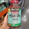 Kirkland Signature Wild Alaskan Fish Oil 1400 mg., 230 Softgels Sealed