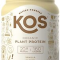 KOS Organic Plant Based - Vanilla Protein Shake Powder - GF-Dairy Free 1.2 lbs