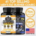 Monster Test Men's Fat Burner AM Day + PM Night Weight Loss Diet Pill Combo 2 PK
