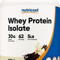 Nutricost Whey Protein Isolate (Vanilla) 5LBS - Isolate Protein Powder, Non-GMO