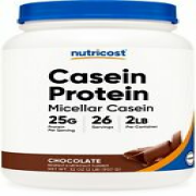 Nutricost Casein Protein Powder 2lb Chocolate - 100% Micellar Casein