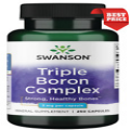 Triple BORON Complex Combined Form 250 Caps 3 mg  Bone Brain Testosterone Health