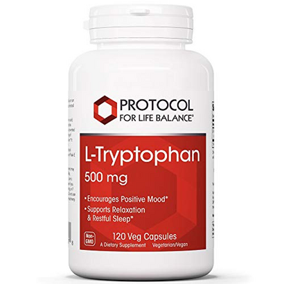 Protocol For Life Balance - L-Tryptophan 500 mg - 120 Veg Capsules