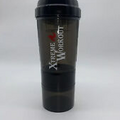 600ML BLACK 3 Layers Gym Protein Shaker Protein Bottle Water Sports Gym Work out