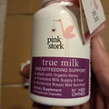 Lot of 4 bottles PINK STORK  True Milk  Breastfeeding Support (240 count)