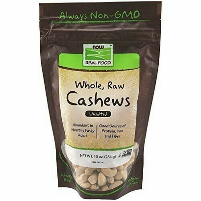 NOW Foods, Whole Cashews, Raw and Unsalted, Source of Fiber, Protein, Iron an...