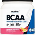 Nutricost BCAA 2:1:1 Powder (Raspberry Lemonade) 60 Servings - 6G Per Serving