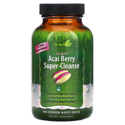 Irwin Naturals, Acai Berry Super-Cleanse, 60 Liquid Soft-Gels