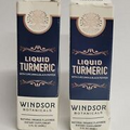 Windsor Botanicals Liquid Turmeric Curcumin & Black Pepper 2-pk Sealed Ex 09/24