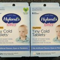 2 Pk Hylands Baby Tiny Cold Tablets, 125 Tablets Homeopathic - R4P3 5815