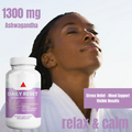 Organic Ashwagandha with Black Pepper Root Capsules 1300mg for Mood Support