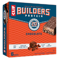 CLIF Builders - Chocolate Flavor - Protein Bars - Gluten-Free - Non-GMO - Low Glycemic - 20g Protein - 2.4 oz. (6 Pack)