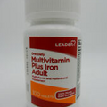 Leader Adult One Daily Multivitamin+Iron 100 Tablets 096295139396YN