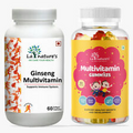 La Natures Ginseng Multivitamin & Multivitamin Gummies For Kids -90 Softgel