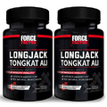 FORCE FACTOR Longjack Tongkat Ali 500mg for Men, Longjack Extract to Support Male Vitality and Improve Drive, Longjack Capsules with BioPerine Black Pepper Extract, 60 Capsules (2-Pack)