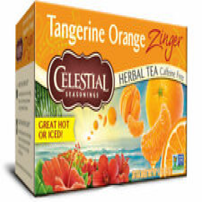 Celestial Seasonings Tangerine Orange Zinger Herbal Tea (Pack of 2)