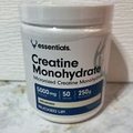 Bucked Up Creatine Monohydrate 250 Grams Powder Essentials 50 Servings Exp 10/25