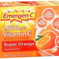 Emergen-C Vitamin C Packets 1000mg Super Orange 30 packets Daily Immune Support.