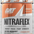 GAT NitraFlex Pre-Workout & Testosterone Booster 30 Servings - Strawberry Mango