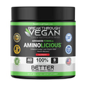 Breakthrough Vegan Aminolicious | Advanced Plant Based Essential Aminos | Essential Amino Acid Powder Supplement for Enhanced Energy | Lean Muscle Mass | Muscle Recovery | 9 Grams | Raspberry