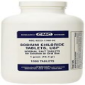 CMC Sodium Chloride Normal Salt Sodium Depletion Relief Oral Use Tablets 1000ct
