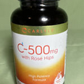 Vitamin C 1000mg with Rose Hips | 500 Caplets | Vegetarian | by Carlyle Exp06/25
