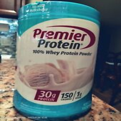 Premier Protein 100% Whey Protein Powder, Vanilla Milkshake 30g Protein, 24.5 Oz