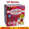 10X Gluta Berry 200000 mg Whitening Skin   Drink PUNCH Reduce freckles