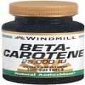 Windmill Beta Carotene 25000 IU Softgels Natural Antioxidant Supplement 100 Each
