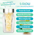 iBling S-GLOW Marine Collagen, 3in1 Beauty Blend for healthy hair, skin, nail