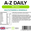 Complete A-Z Daily Multivitamin 360 Tablets Adults Men / Women Multi Vitamin S