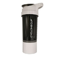 Genérico Protein Powder Supplement Shaker Cups-CycloneCup 22oz Mixer Shaker Protein Powder Compartment (blanco)