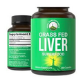 Grass Fed Desiccated Beef Liver Supplement by Peak Performance. 180 Capsules ...
