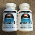 Source Naturals Vitamin D-3 1000 IU 90 Capsules X 2 BN