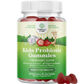 Immune Booster Kids Probiotic Gummies - Bacillus Subtilis Probiotic for Kids Upset Stomach Body Cleanse Immune Boost and Colon Detox - Constipation Relief and Digestive Health Kids Vitamins Gummy
