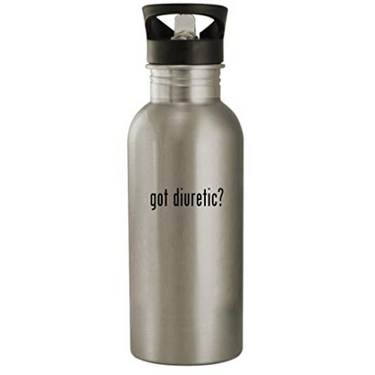Knick Knack Gifts got diuretic? - 20oz Stainless Steel Water Bottle, Silver