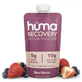 Huma Recovery Protein Smoothie, 12 Pouches – 15g Collagen + Whey Post Workout Recovery Drink – Ready-to-Drink Protein Shake with Real Fruit, Electrolytes, Healthy Fats
