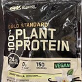 Optimun  Nutrition Gold  Standard Plant protein creamy vanilla 15.7 oz 12 Serv