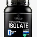 Sascha Fitness Hydrolyzed Whey Protein Isolate Vanilla Flavor 2 Pounds
