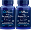 Life Extension Super Omega-3 EPA/DHA Krill/Astaxanthin/Olive Extract 2X120gels