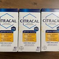 3 CITRACAL  Slow Release 1200 Calcium Supplement Vitamin D3 80 Coated Tablets