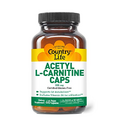 Country Life Acetyl L-Carnitine Caps with Vitamin B-6 to aid in Utilization, 500mg, 60 Vegan Capsules, Certified Gluten Free, Certified Vegan, Certified Halal