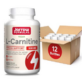 Jarrow Formulas L Carnitine 500 mg Important Cofactor for Energy Production ATP from Fats L-Carnitine as L-Carnitine Tartrate Antioxidant Supplement for Energy Production 100 Veggie Caps Pack of 12