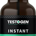 TestoGen: Men’s T-Level Support Liquid Drops - Supplement with Vitamin D, Zinc, and L-Arginine - 60 ml - Fast-Release Formula - Supports Mood, Energy, and Lean Muscles - Herbal and All-Natural