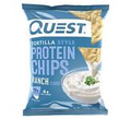 Quest Tortilla Low Carb Protein Chips; Ranch Flavor; Case of (12) 1.1 oz bags