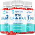 (3 Pack) Super Slim Keto Gummies Super Slim Keto ACV Gummy Bears (180 Gummies)